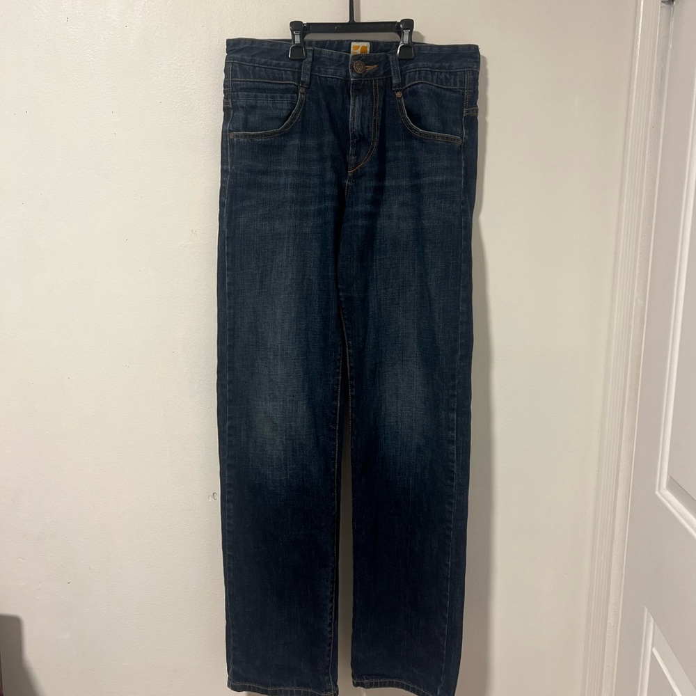 BOSS ORANGE Dark Blue Straight Jeans